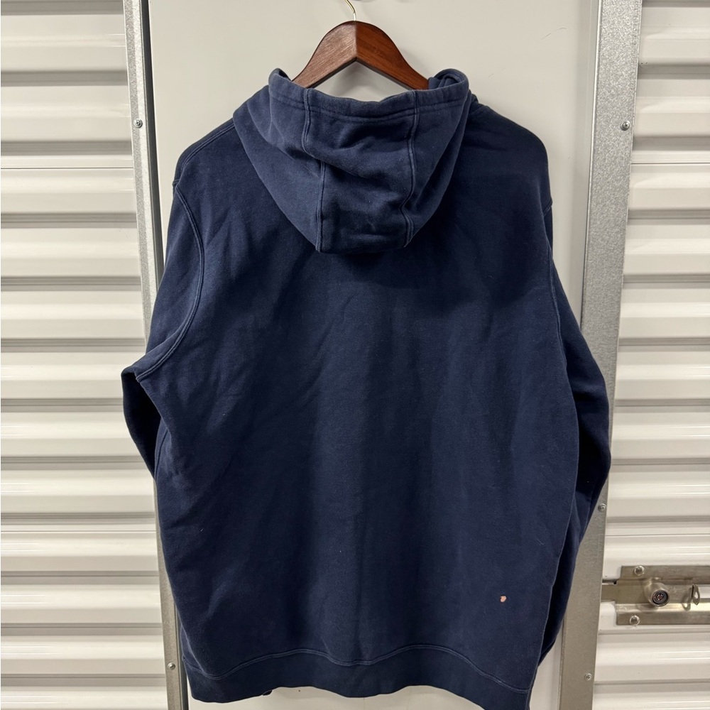 Nike Men's Dark Blue Hoodie - Picture 2 of 8